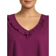 thumbnail image 4 of Terra & Sky Women’s Plus Size Ruffled V-Neck Tank Top, 4 of 6