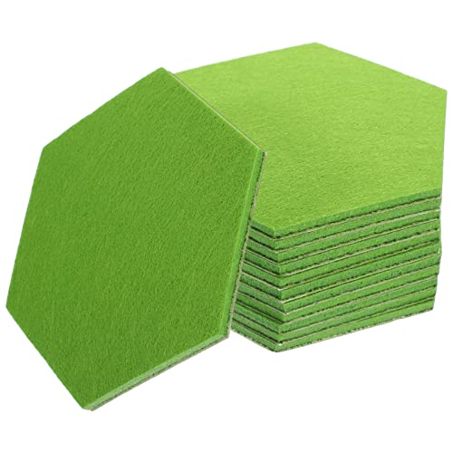 Felt Pin Boards for Walls 12Pcs Hexagon Felt Bulletin Board for Wall Pin Boards Self Adhesive Felt Cork Boards for Pictures Memo Notice Boards for Home Office