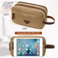 thumbnail image 6 of Toiletry Bag for Men, Canvas Dopp Kit Shaving Bag for Toiletries Accessories, Durable Mens Toiletry Bag for Travel, 6 of 18