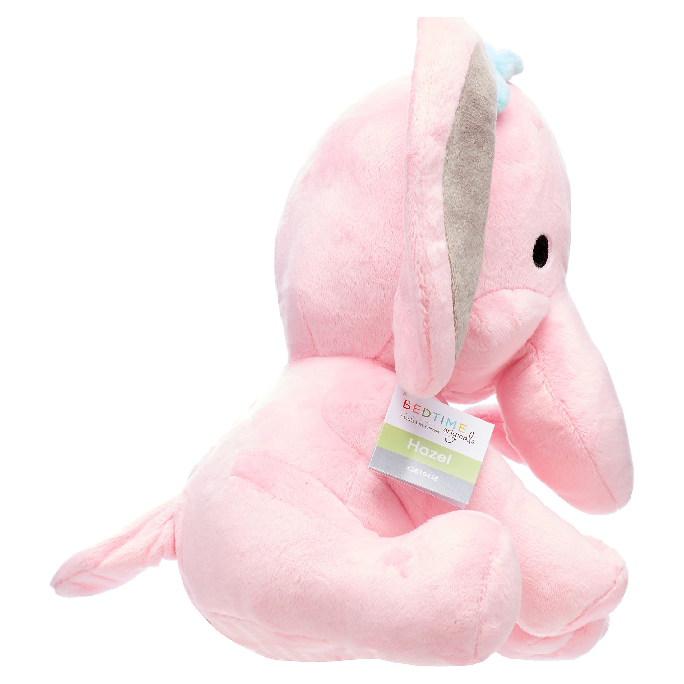 Bedtime Originals Twinkle Toes Pink Elephant Plush - 10” Hazel - image 2 of 7