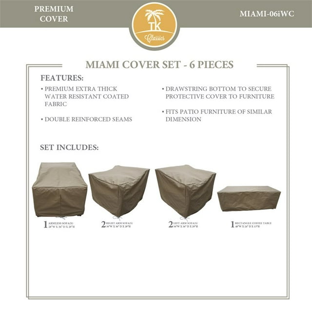 Ensemble de Housses de Protection MIAMI-06i
