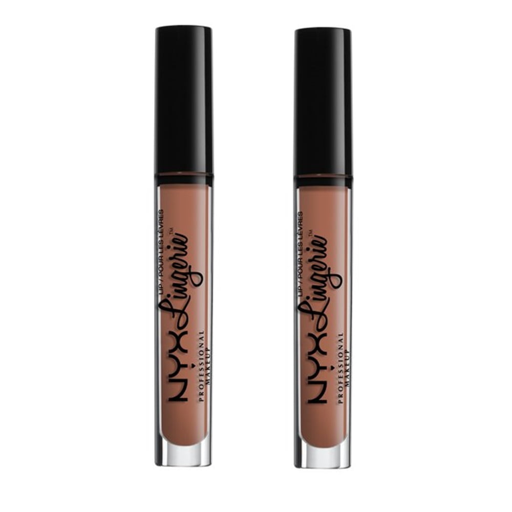 NYX Professional Makeup Lip Lingerie Liquid Lipstick in Push-up LIPLI06, Pack of 2