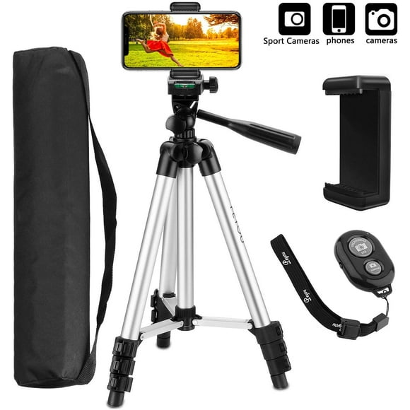 Tripod - 3 in 1 Octopus Style Portable and Adjustable Tripod Stand + Phone Mount / Holde - Compatible for iPhone, Samsung Galaxy and More Devices - Wingomart