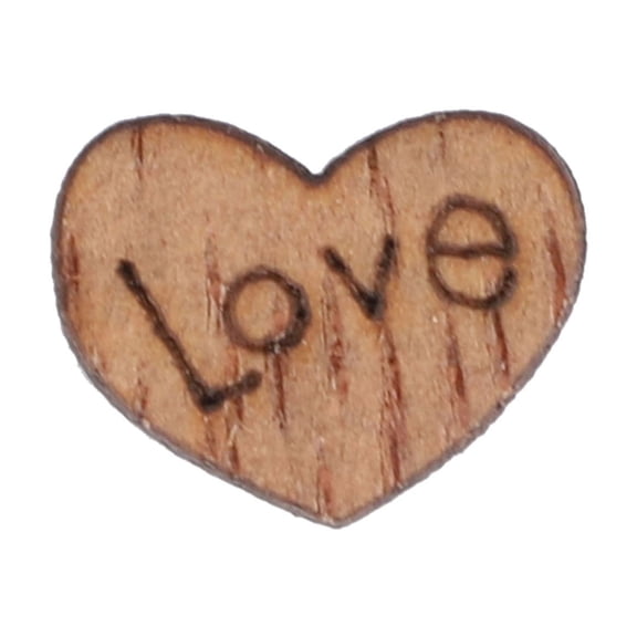 Goowood 300Pcs Wooden Hearts for Crafts Wedding Decor Tiny Wood Heart Confetti Rustic Valentines Day Decorations Engagement Party Ornaments