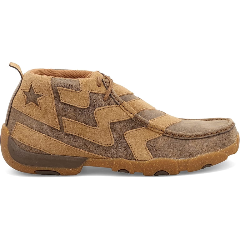Twisted X Mens 11.5M Shoes Brown Leather Chukka Driving Moc Toe Lace Up Casual Twisted X Men main image 3
