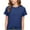 Navy, variant on Summer Casual Shirts for Women Short Sleeve Textured Fashion Crewneck T Shirt Lightweight Comfy Loose Trendy Blouse Top