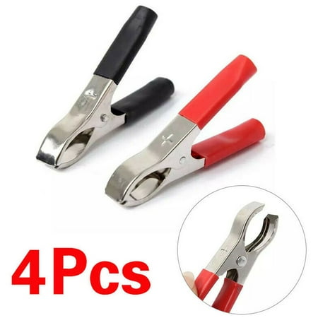 

Suyin 4 Pcs 30A Car Battery Battery Charging Alligator Clip Connector Test Tool 75mm