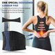 thumbnail image 3 of Cinturón de soporte lumbar Racbeuk, faja lumbar para levantamiento de pesas, hernia discal, ciática, alivio del dolor, faja lumbar transpirable para hombres y mujeres, 3 of 5