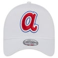 thumbnail image 2 of Men's New Era White Atlanta Braves TC A-Frame 9FORTY Adjustable Hat, 2 of 5