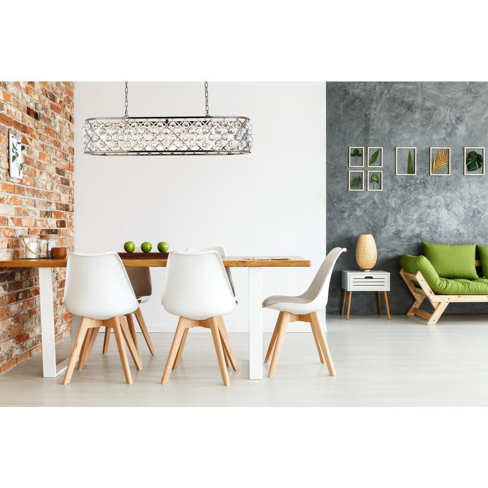 1216 Madison Collection Pendant Lamp L:50in W:13in H:15in Lt:7 Polished Nickel Finish Royal Cut Crystal (Clear)
