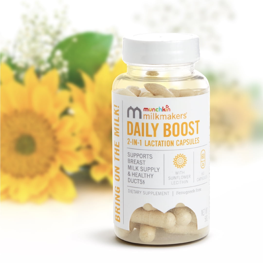 Munchkin Milkmakers™ Daily Boost 2-in-1 Lactation Supplements for Breastfeeding Moms