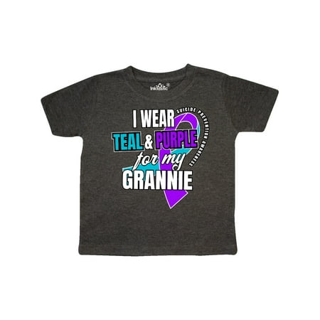 

Inktastic Suicide Prevention I Wear Teal and Purple for My Grannie Gift Toddler Boy or Toddler Girl T-Shirt