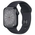 thumbnail image 1 of Restored Apple Watch Series 8 GPS 45mm Midnight Aluminum Case with Midnight Sport Band - M/L. Fitness Tracker, Blood Oxygen & ECG Apps, Always-On Retina Display, 1 of 1