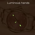 Women Watch Quartz Lady Wristwatch with Solid Stainess Steel Band Luminous Pointer 3ATM ...