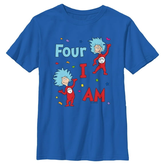 Boy's Dr. Seuss Thing One and Thing Two Birthday  Graphic T-Shirt