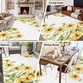 thumbnail image 5 of Large Area Rugs for Living Room Bedroom, Yellow Daisy Flowers 8'x10' Rug Washable Carpet Runner Indoor Outdoor, Spring Summer Pastoral Garden Floral Non Slip Floor Mats Rug for Kitchen, Patio, 5 of 8