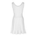 thumbnail image 4 of SnZhen Casual Dresses for Women Women's Fashion Sexy Solid Sleeveless Round Neck Pleated Dresses Mini Dress, 4 of 5
