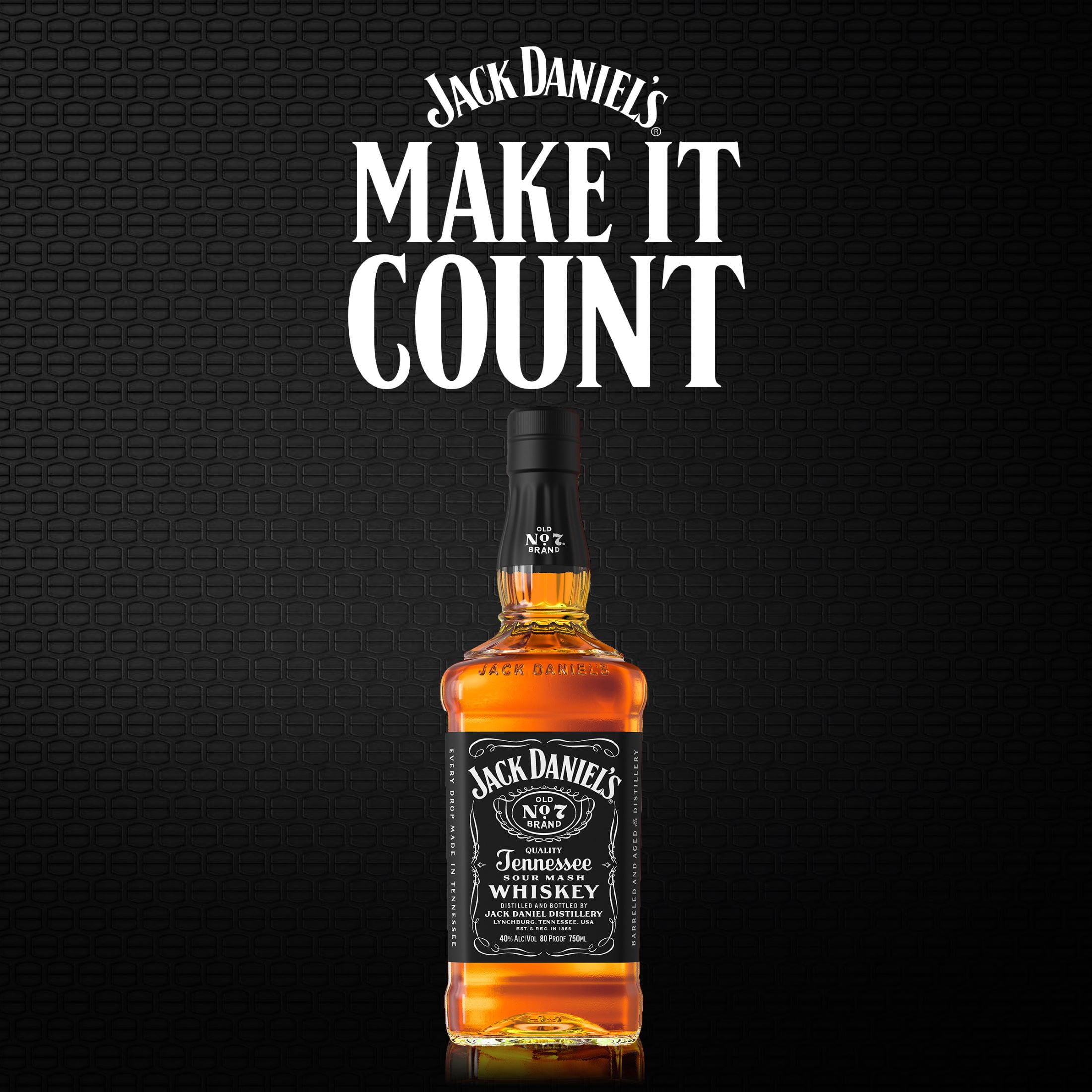 Jack Daniel's Old No. 7 Tennessee Whiskey, 750 ml Bottle, 80 Jack Daniel's Old No. 7 Tennessee Whiskey, 750 ml Bottle, 80