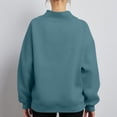 thumbnail image 3 of NSLGXD Womens Mock Neck Oversized Sweatshirt Long Lantern Sleeve Loose Fit Solid Color Casual Fall Pullover Tops S-2XL, 3 of 7