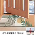 thumbnail image 3 of Orange Boho Geometric and Plant Pattern Door Rugs,Washable Non Slip Door Mats Indoor,Decorative Door Mats,Entry Mat Indoor for Entrance,Bedroom,Kitchen,Bathroom,17"x30", 3 of 6