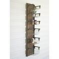 thumbnail image 3 of Kalalou Inc Recycled Wood & Metal Wall Rack W Six Wire Storage Baskets, 3 of 3