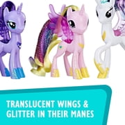 My Little Pony Princess Celestia, Luna, and Cadance 3 Pack - 3-Inch Glitter Unicorn Toys With Wings from the Movie