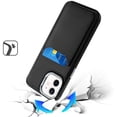 thumbnail image 5 of For Samsung Galaxy S25+ /S25 Plus /S24+ Plus PU Leather Wallet Cover with Credit Card Holder, Kickstand & Mirror Inside Slim Fit TPU & PC Hybrid Design Cover, XPM Phone Case [Black], 5 of 12