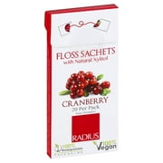 Radius Floss Sachets With Natural Xylitol - Cranberry