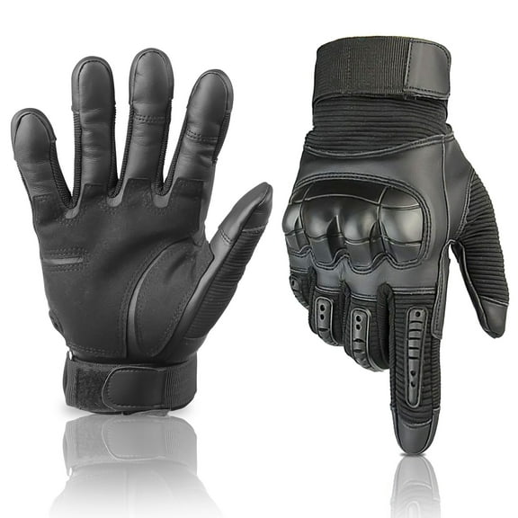 EEEkit Motorcycle Gloves, Touchscreen Breathable Motorbike Gloves for Men Women, Black XL