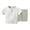 Grey, variant on Coerni Baby Boys Clothes Set Toddler Baby Boys Button-down Shirt Tops Cotton Shorts Summer Outfit 2PCS Fashion Outfits