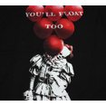 thumbnail image 2 of Bioworld IT Pennywise Red Balloons You'll Float Too Adult T-Shirt (Small), 2 of 2