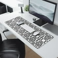 thumbnail image 2 of Long Mouse Pads for Desk,Black Geometric Striped Pattern Desk Mats on Top Of Desks, Desk Mouse Pad Extra Large with 3mm Non-Slip Base and Stitched Edge for Gaming,Office,Work,Home 31.5"x11.8", 2 of 6