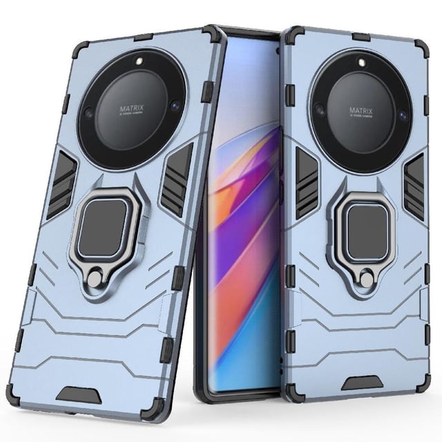 Funda para Honor Magic 5 Lite 5G con Soporte Anillo Giratorio 360° y Protección Resistente a Golpes y Caídas
