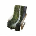 thumbnail image 4 of Hobbits Soft Flannel Fleece Throw Blanket, Falls of Rivendell Multnomah Waterfall Oregon Hobbit Elf Path Bridge Scene Image, Cozy Plush for Indoor and Outdoor Use, 60" x 80", Green, by Ambesonne, 4 of 6