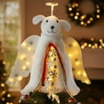 thumbnail image 5 of Ayieyill Angel Treetop, 12-Inch, Christmas Angel Tree Topper, Lighted Angel Tree Topper White -Christmas Tree Topper Decoration Ornament(Dog), 5 of 6