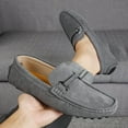 thumbnail image 6 of Men's Casual Loafers Slip On Leather Shoes Lightweight Driving Shoes Male Moccasins Classic Penny Loafer Flats Boat Shoes, 6 of 10