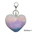 thumbnail image 2 of Sonducket LLavero de piel de corazón de iris, accesorios femeninos, llaveros de moda, colgantes hechos a mano, pareja colorida encantadora Accesorios de disfraces arcoiris1 Sonducket AP014345-01, 2 of 6