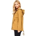 thumbnail image 2 of Ambiance Women's Juniors Cargo Style Hoodie Jacket(Mustard, Medium), 2 of 4