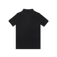 thumbnail image 2 of Smith's American Boys' Short Sleeve Interlock Polo Shirt Color: black Size: 18 - 20, 2 of 3