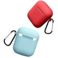 thumbnail image 2 of AirPods Case, Full Protective Silicone AirPods Accessories Cover Compatible with Apple AirPods 2 Wireless and Wired Charging Case(Front LED Visible) 2 Pack, 2 of 7