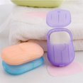 thumbnail image 3 of 20PCS Travel Accessories Disposable Soap Paper Washing Hand Bath Clean Scented Slice Sheets Mini Paper Soap Packing Organizer, 3 of 5