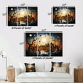 thumbnail image 4 of Designart Large Romantic Landscape framed wall Art, Abstract love Couple Landscape , Romantic Landscape framed wall art decor, Multi-Color Traditional Natural framed wall art, 4 of 5