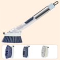 thumbnail image 4 of Cepillo para platos , cepillo para fregar material acero inoxidable, cepillo para fregar, Control de jabón para platos, cepillo para lavar, , Azul BLESIY cepillo dispensador de jabón, 4 of 4