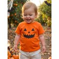 thumbnail image 4 of Miaouyo Boys Girls Halloween T Shirt Pumpkin Face Print Crew Neck Short Sleeve Tops, 4 of 9