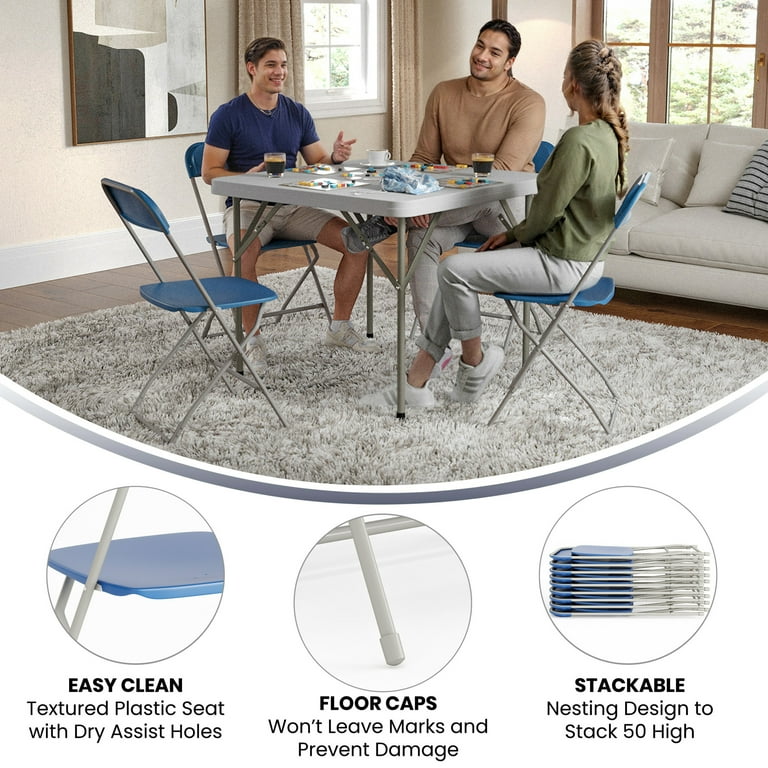 Flash Furniture Hercules Series Plastic Folding Event Chairs for