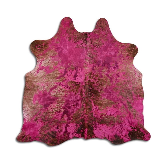 Equanimous cowhide rugs for sale DISTRESSED PINK rug