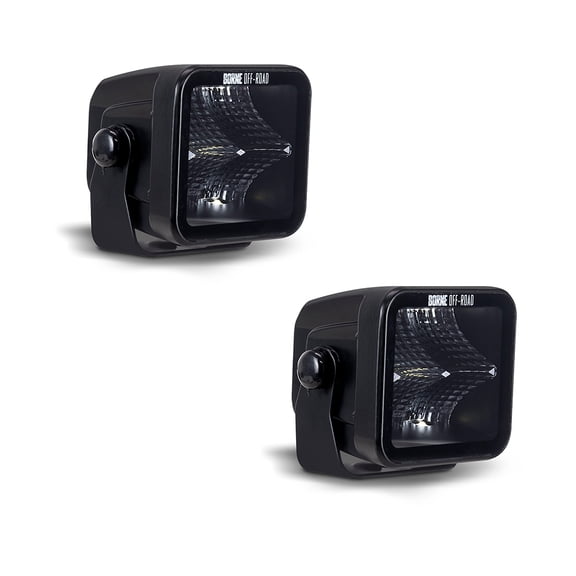 Borne Off-Road Light Pod Pair 3x3 Flood