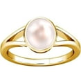 thumbnail image 1 of Divya Shakti Bague Panchdhatu Perle 6.25-6.50 Carats pour Hommes & Femmes, 1 of 5