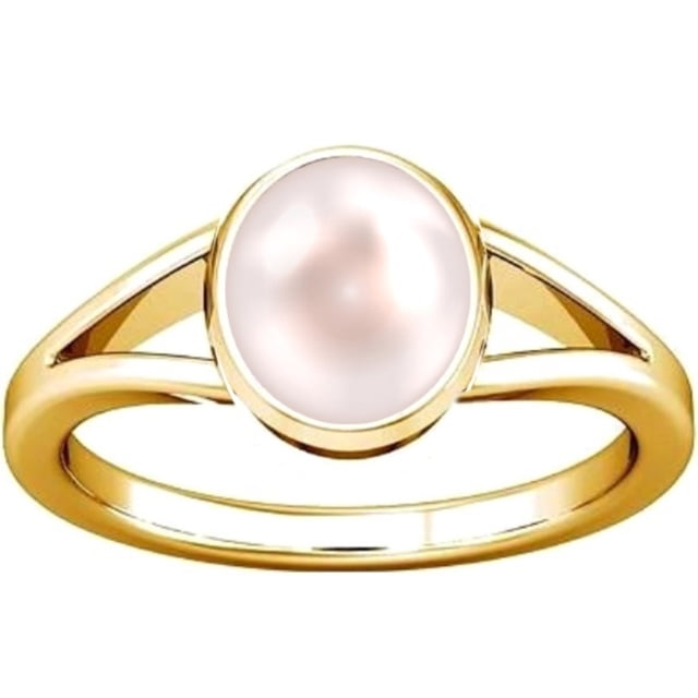 Divya Shakti Bague Panchdhatu Perle 6.25-6.50 Carats pour Hommes & Femmes