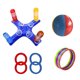 thumbnail image 1 of Juego Piscina Inflable Lanzamiento Flotante Anillo Natación Guego Con 4 Anillos Inflables para Multijugador, 1 of 9